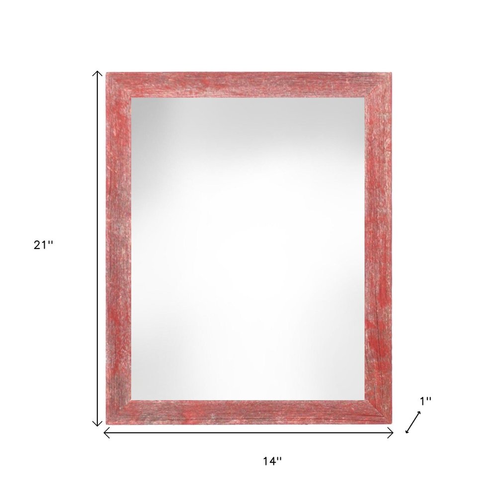 12" x 18" Red Solid Wood Hanging Picture Frame