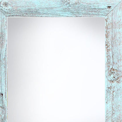 12" x 18" Blue Solid Wood Hanging Picture Frame