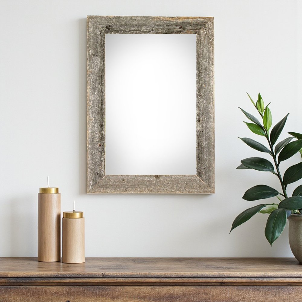 12" x 18" Gray Solid Wood Hanging Picture Frame