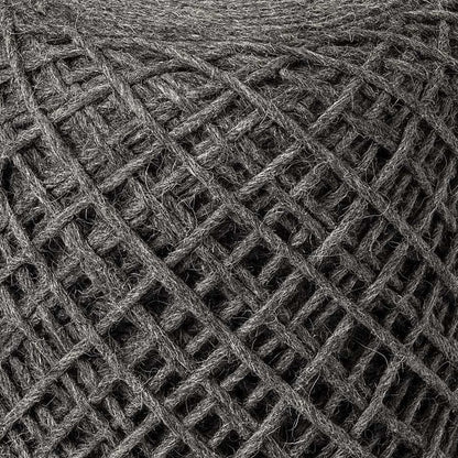 16" Gray Upholstery Cylinder Abstract Pouf Ottoman