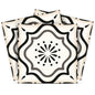 5" X 5" Black And White Mosaic Peel And Stick Removable Tiles