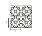 6" X 6" Black And White Mosaic Peel And Stick Removable Tiles