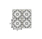 8" X 8" Black And White Mosaic Peel And Stick Removable Tiles