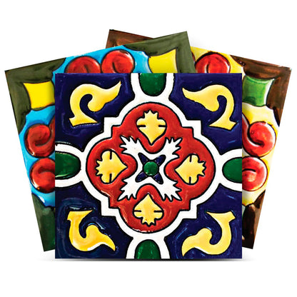 8" X 8" Festival Brights Mosaic Peel And Stick Removable Tiles