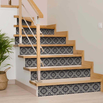 8" x 8" Gray And White Peel And Stick Removable Tiles