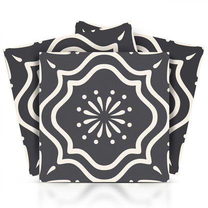8" x 8" Gray And White Peel And Stick Removable Tiles