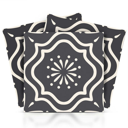 8" x 8" Gray And White Peel And Stick Removable Tiles