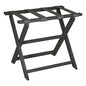 Earth Friendly Dark Gray Folding Luggage Rack With Gray Straps