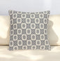 16" Gray Cotton Throw Pillow