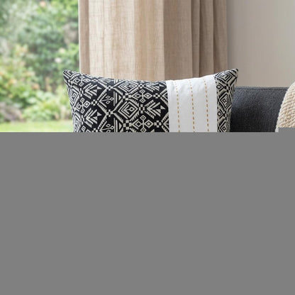 Black And White Modern Throw Pillow