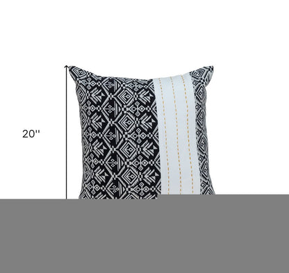 Black And White Modern Throw Pillow
