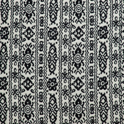 Black And White Vintage Design Throw Pillow