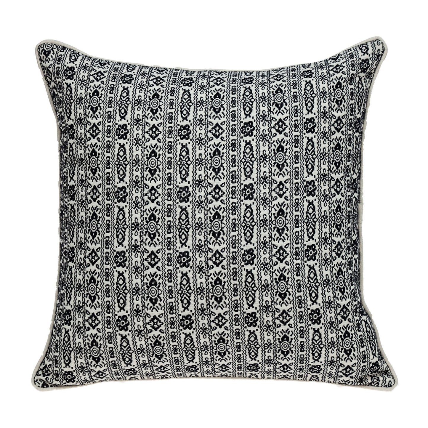 Black And White Vintage Design Throw Pillow