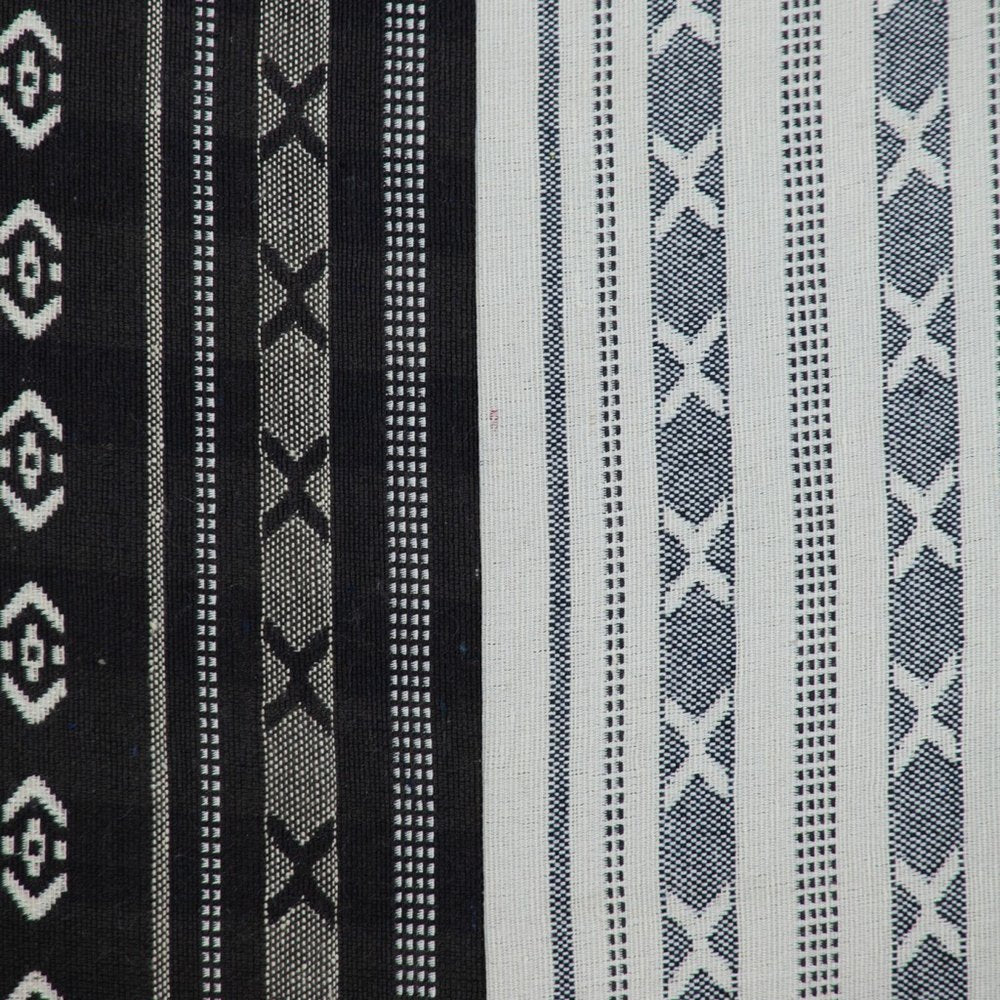 Black And White Abstract Accent Pillow