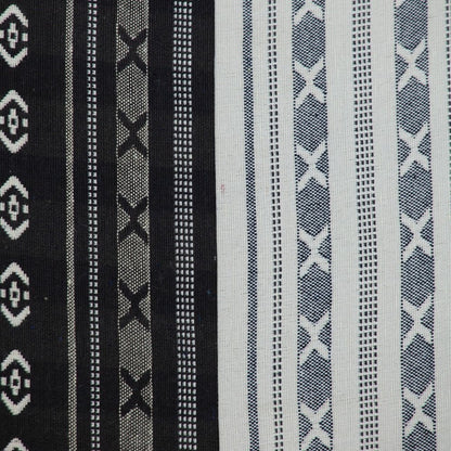 Black And White Abstract Accent Pillow