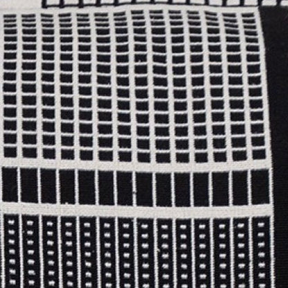 Black And White Abstract Stripes Throw Pillow