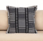 Black And White Abstract Stripes Throw Pillow