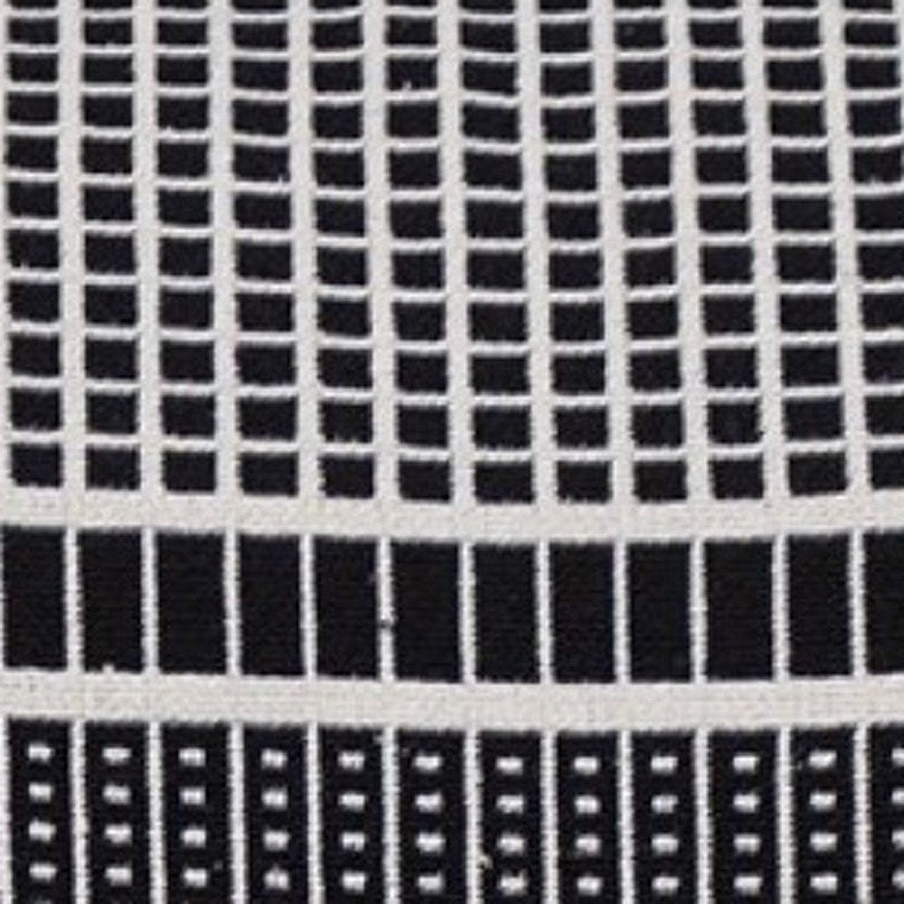 Black And White Abstract Stripes Throw Pillow