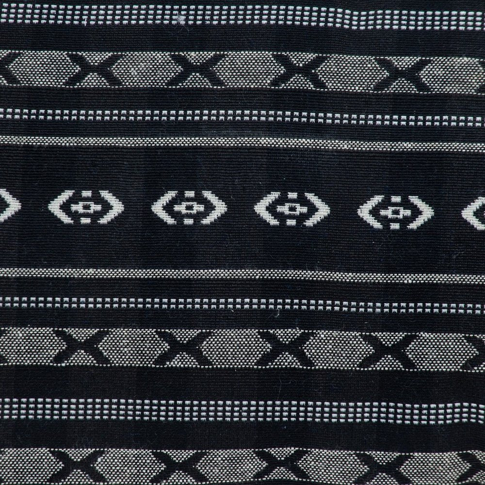 Black And Gray X Pom Throw Pillow