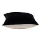 18" Black Velvet Throw Pillow