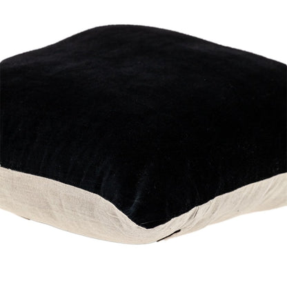 18" Black Velvet Throw Pillow