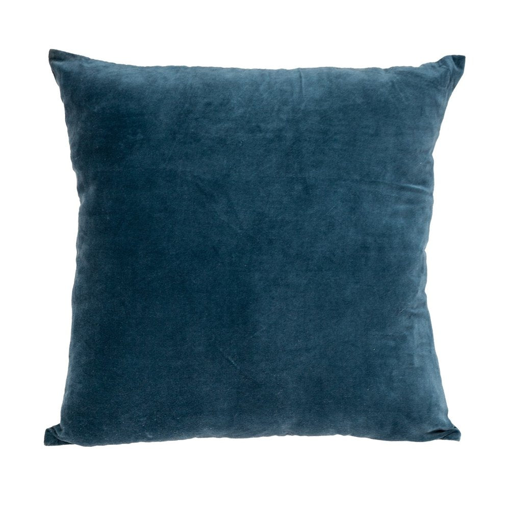 18" Teal Velvet Throw Pillow