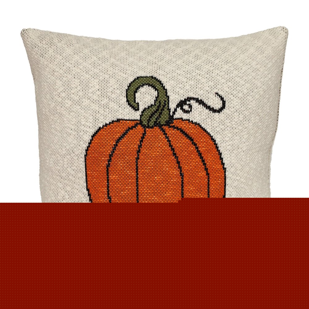Pumpkin Silhouette Throw Pillow