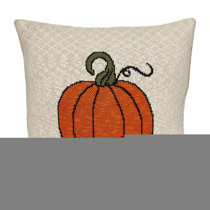 Pumpkin Silhouette Throw Pillow