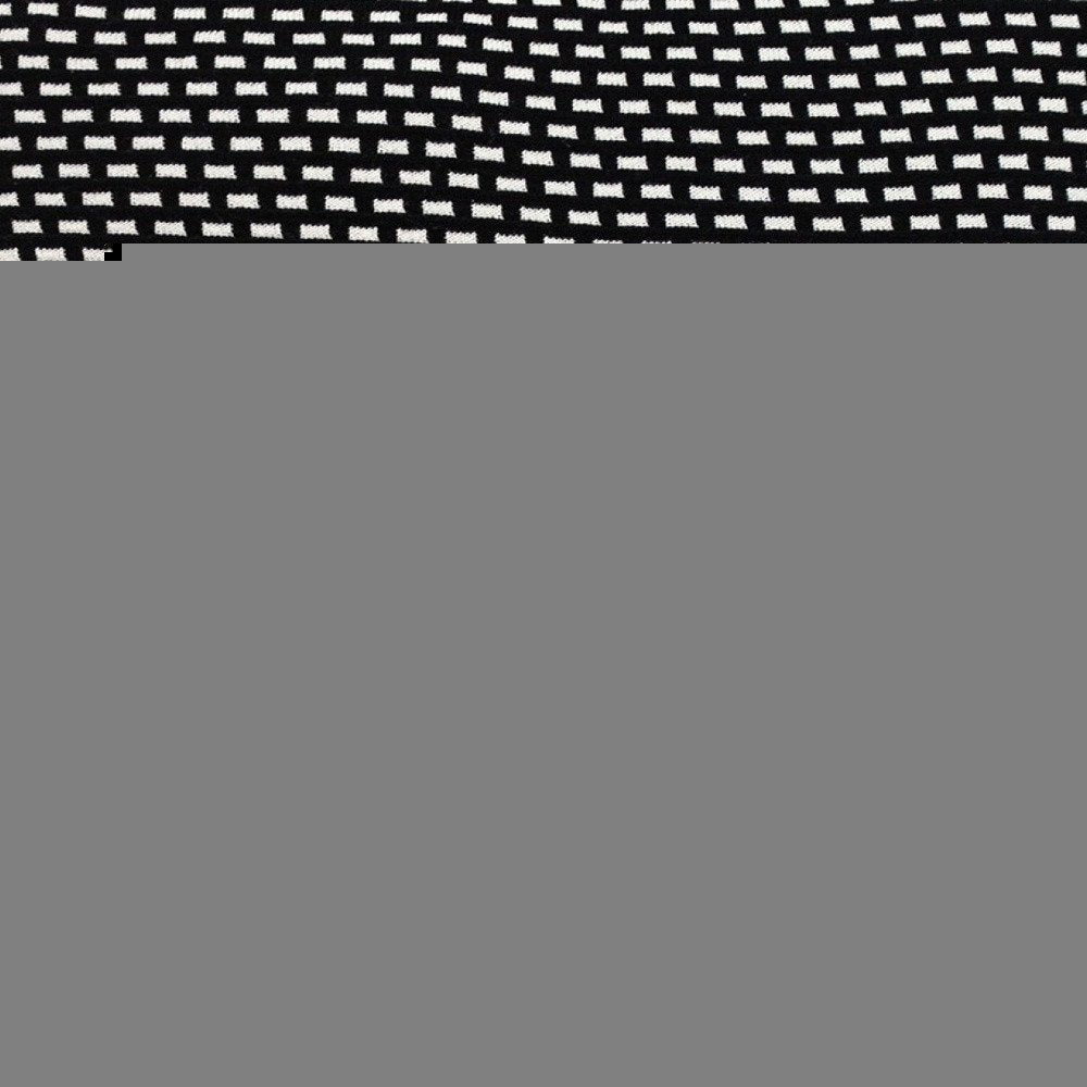 Super Black And White Check Throw Pillow