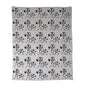 Grey Lots Of Zebras Woven Knitted Baby Blanket