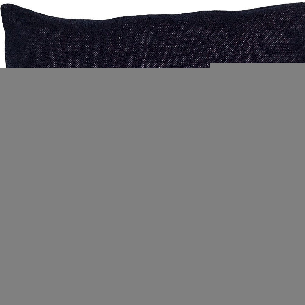 20" Navy Blue Red And White God Bless America Text Cotton Throw Pillow