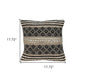 18" Chocolate Cotton Blend Throw Pillow