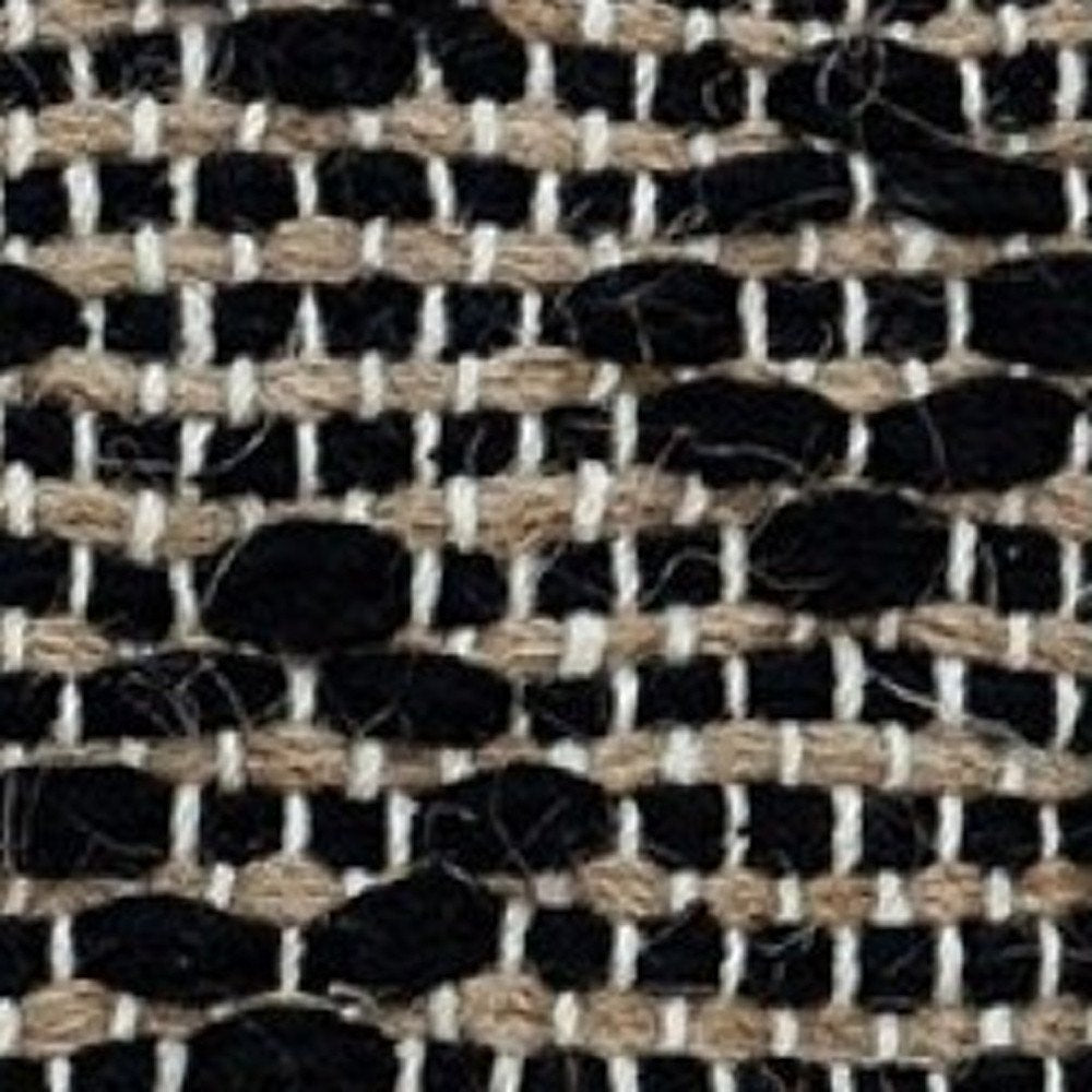 18" Natural Charcoal And Cream Geometric Cotton Blend Throw Pillow