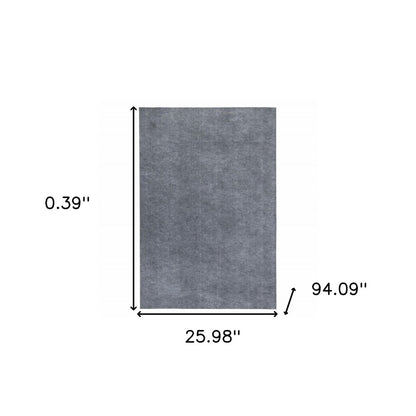 4' x 6' Gray Non Slip Rug Pad