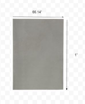 2' x 8' Gray Non Slip Rug Pad