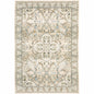 2' X 3' Beige and Ivory Power Loom Area Rug