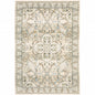2' X 3' Beige and Ivory Power Loom Area Rug