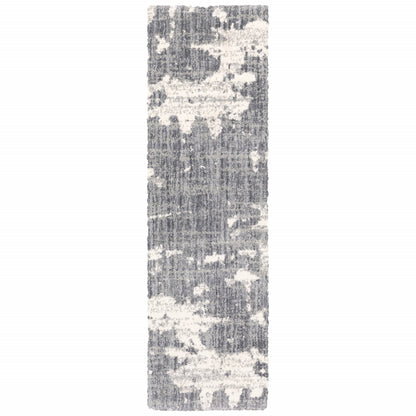 8' X 10' Grey And Ivory Grey Matter Area Rug