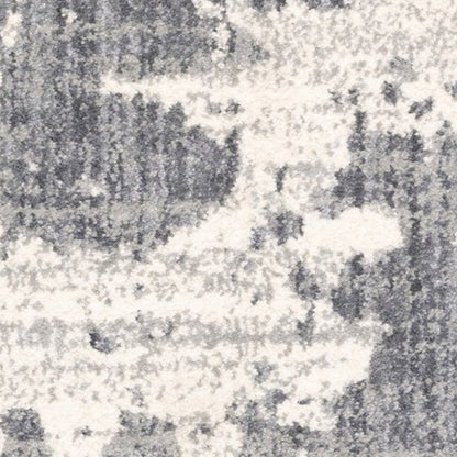 4' X 6' Grey And Ivory Grey Matter Area Rug