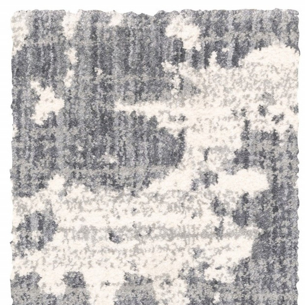 8' X 10' Grey And Ivory Grey Matter Area Rug