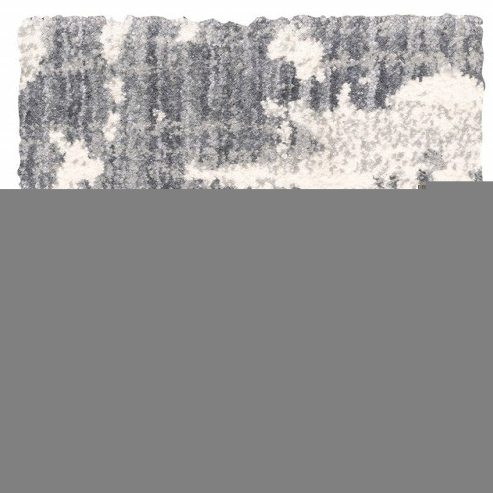 4' X 6' Grey And Ivory Grey Matter Area Rug