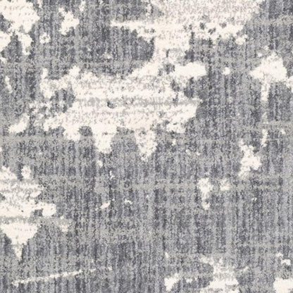 9' X 12' Grey And Ivory Grey Matter Area Rug