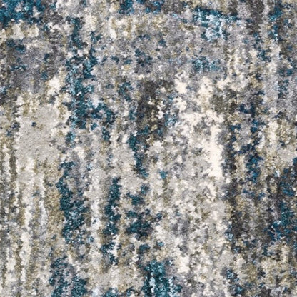 8' X 10' Grey And Blue Grey Skies Area Rug