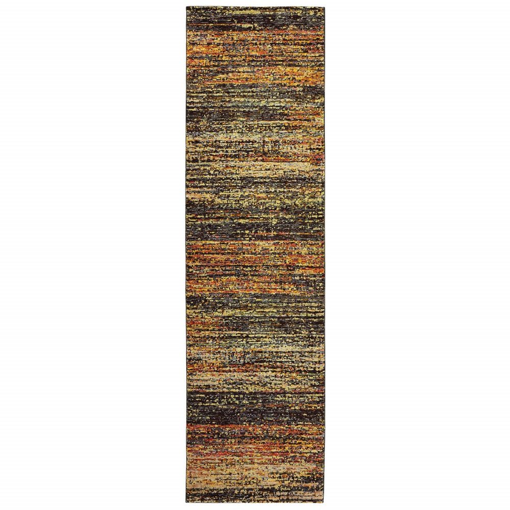 3' X 5' Orange Red Power Loom Area Rug