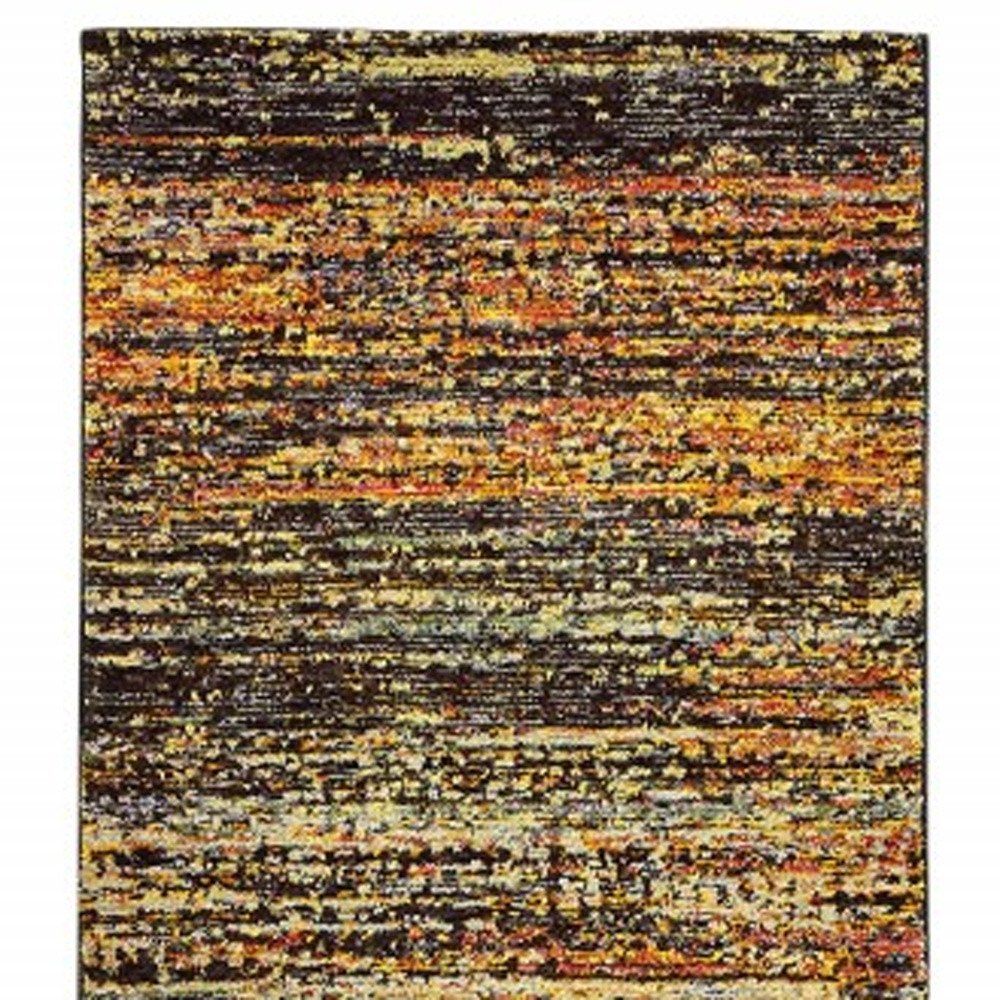 3' X 5' Orange Red Power Loom Area Rug