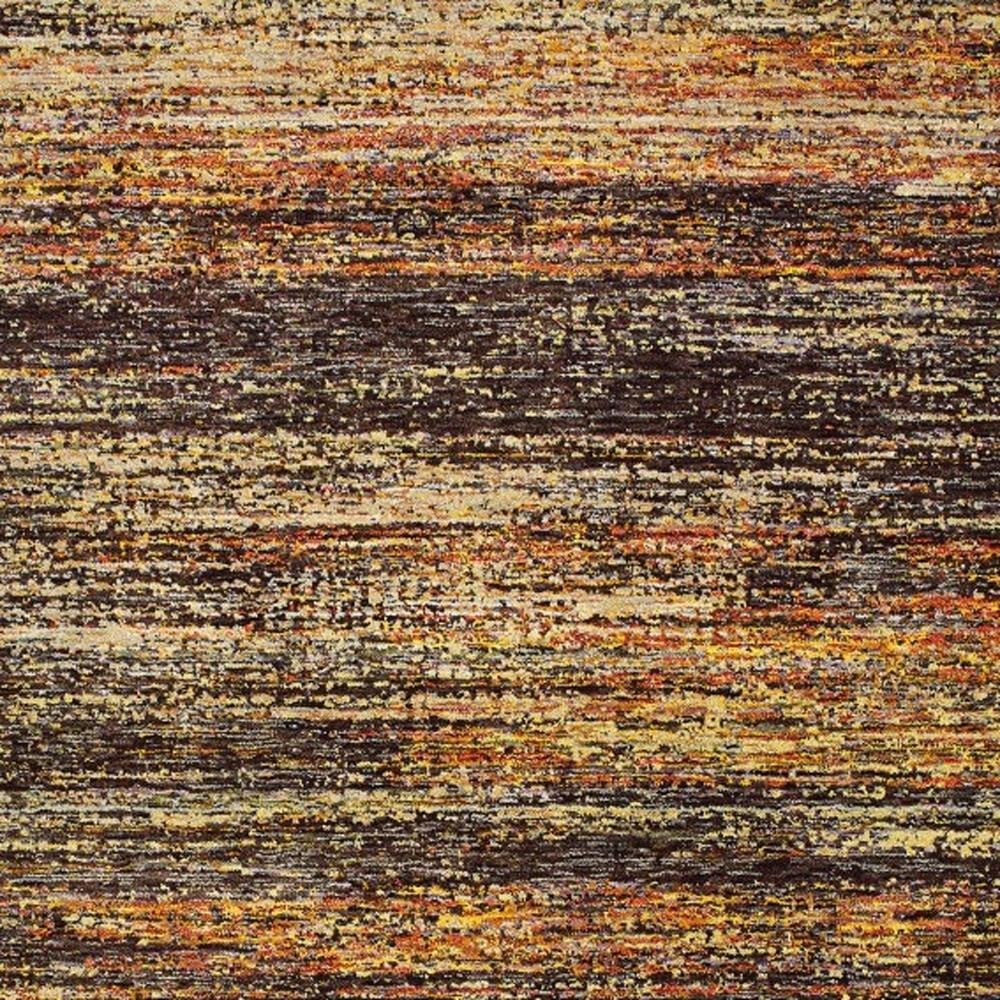 10' X 14' Gold And Slate Abstract Area Rug
