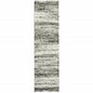 8' X 10' Ash And Slate Abstract Area Rug