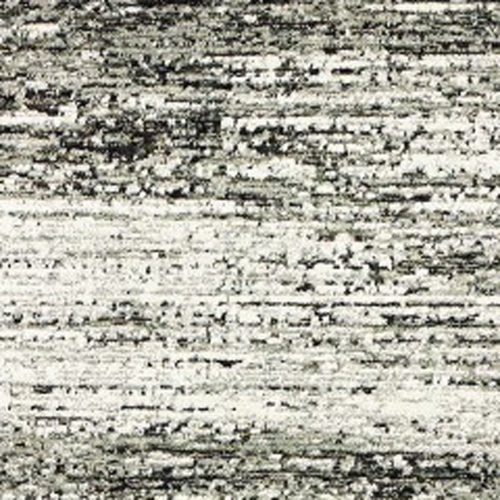 2' X 8' Ash And Slate Abstract Runner Rug