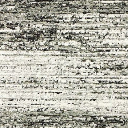 2' X 8' Ash And Slate Abstract Runner Rug