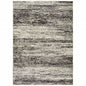 5' X 8' Ash And Slate Abstract Area Rug